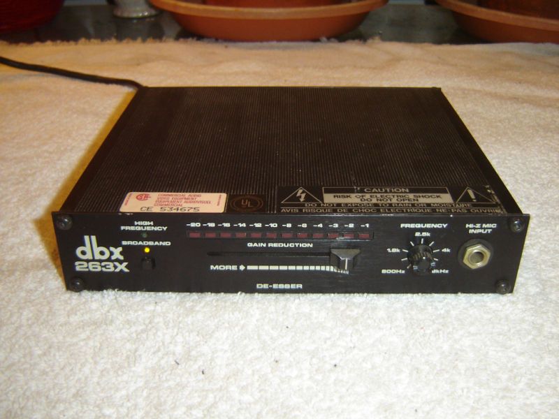 DBX 263X De Esser, Instrument Preamp, Vintage Unit  