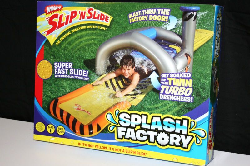 WHAM O SLIP N SLIDE SPLASH FACTORY WATER SLIDE NEW  