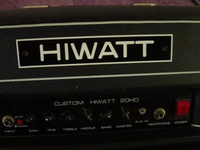 HIWATT ELECTRIC GUITAR AMPLIFIER 20 WATTS BABY STACK IN BLACK BRITISH 