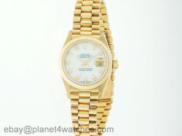   LADY 18K GOLD DIAMOND WATCH Shipped from London,UK, CONTACT US  