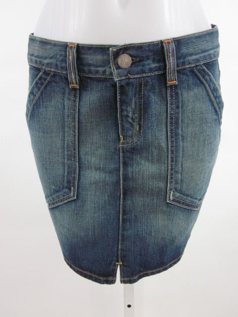 BLUE COLT Denim Jean Mini Above Knee Skirt Sz 27  