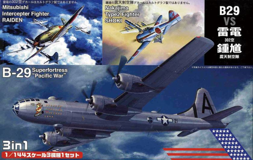 Fujimi 1/144 No.10 B 29 Pacific War VS Raiden & Shoki  