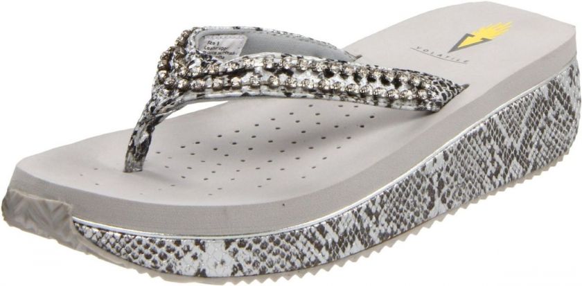 Volatile VALERIE 2 Silver Bling Flip Flop Sandal (NIB)  