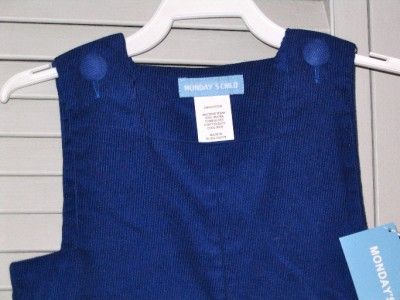 NWT Vive La Fete Boys 18M 24M 3T OVERALLS Blue Longall Hanukah Holiday 