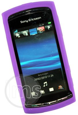   Magic Store   PURPLE SOFT SILICONE CASE FOR SONY ERICSSON VIVAZ U5i