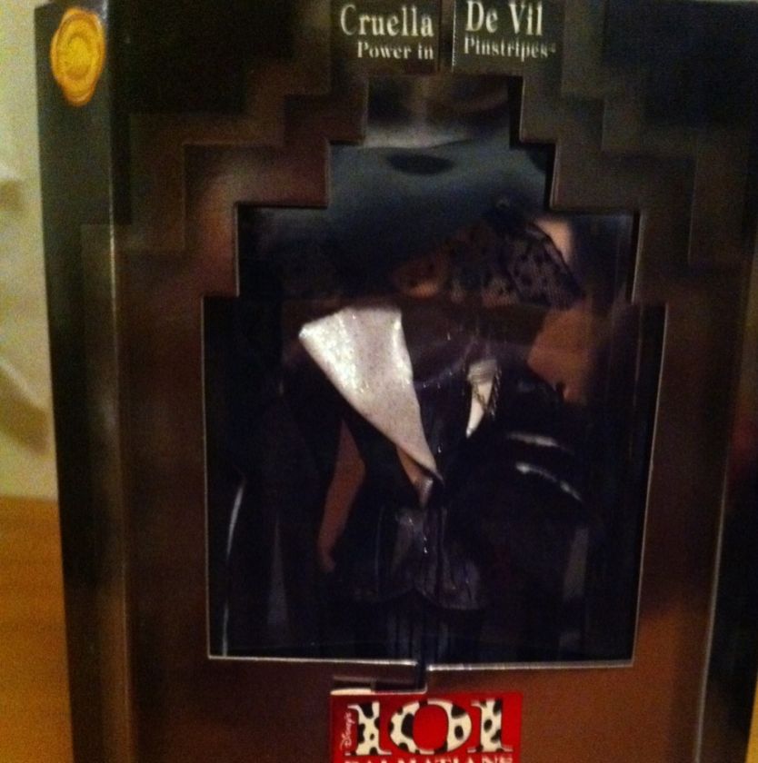 Disney Cruella De Vil Power In Pinstripes Barbie Doll  