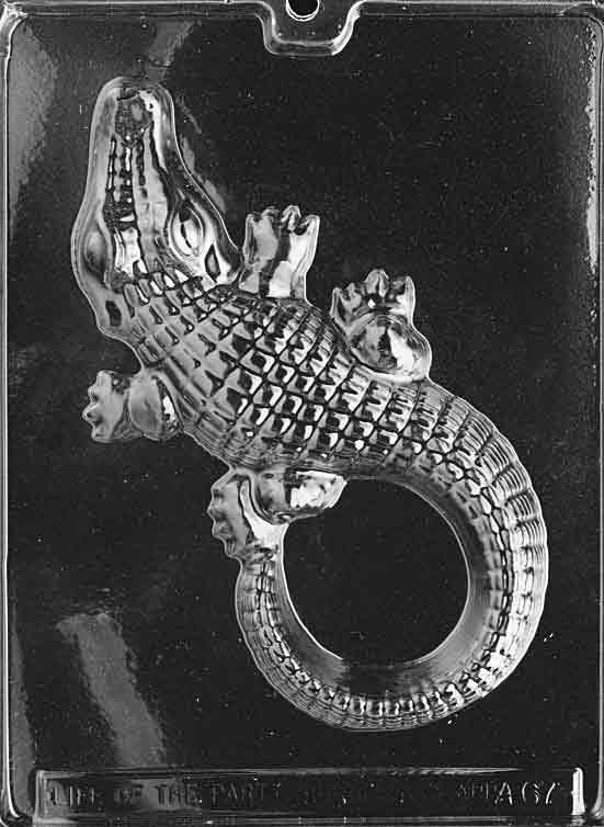 Animals LARGE ALLIGATOR Chocolate Candy Mold Soap 4 x 8 3/4  