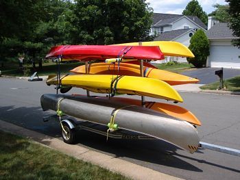 Canoe or 12 Kayak Galvanized Trailer NEW  