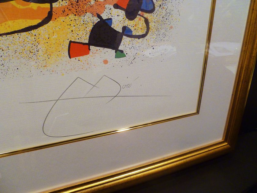 MIRO LARGE COLOR LITHOGRAPH  SCULPTURES   