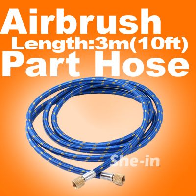 VEDA Airbrush rubber tube braid trachea air hose 3M 10ft G1/8 WD 24 