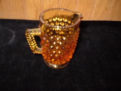 Fenton, Hobnail, Colonial Amber, Individual,Creamer  