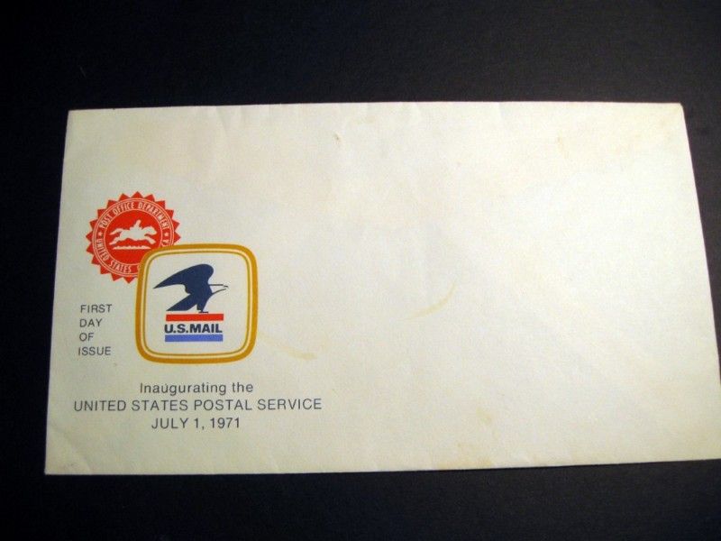 FIRST DAY ISSUE US POSTAL SERVICE JULY 1, 1971 ENVELOPE  