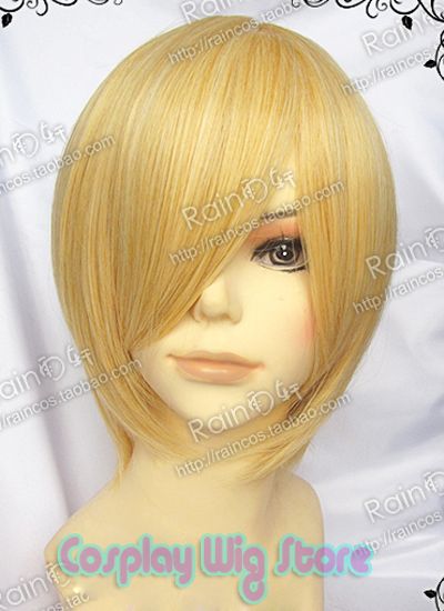 Shugo Chara Hoshina Utau Blonde Cosplay Wig Ponytails  