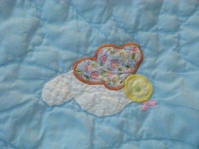 HOT AIR BALLOON FESTIVAL SUNSHINE GINGHAM COTTON VINTAGE LOVELY BABY 