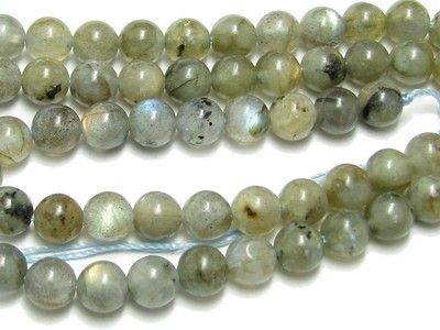 Fil de 48 perles rondes 8 mm 8mm en labradorite  