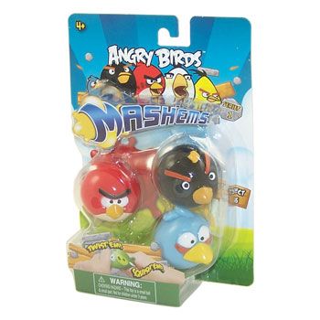 Angry Birds Toys   Mashems   3 PACK (Black, Blue & Red Birds)  