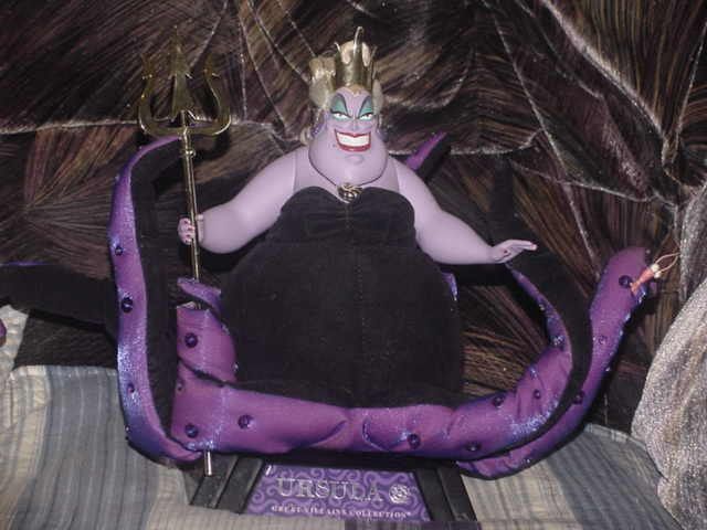 Disney Villain URSULA Doll With Base No Box Very Nice  