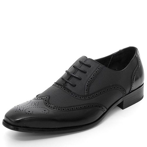 New Mens Wingtip Dress Shoes Oxfords Lace Up Black, Brown Fashionable 