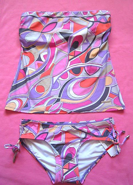 MICHAEL KORS BANDEAU TOP SWIMWEAR TANKINI SWIMSUIT SWIM SUIT SIZE XS P 