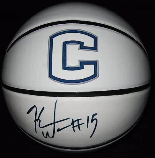   Autographed Full Size UCONN Huskies Logo White Panel Basketball