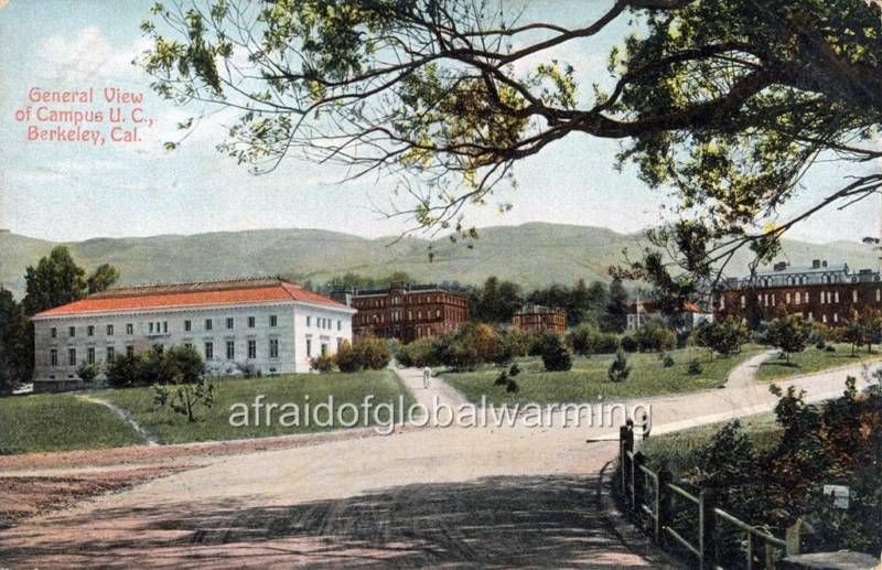 Photo pre 1907 UC Berkeley California Campus View  