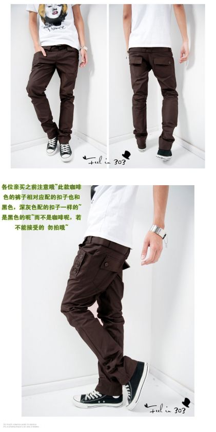 New Mens Fashion Designed Slim Fit Pants Trousers PA24  