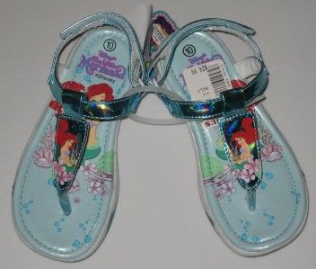 Princess Little Mermaid Ariel Light u Sandals shoes NEW  