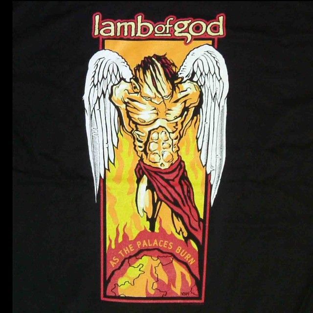 LAMB OF GOD As The Palaces Burn Official SHIRT L  