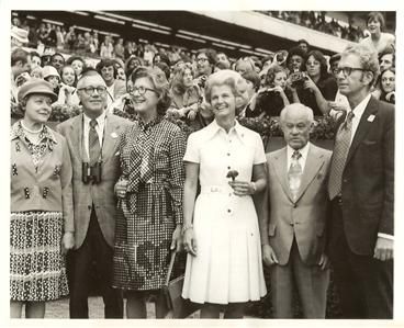 Secretariat Meadow Stables with Penny Tweedy Horse Racing Photo  