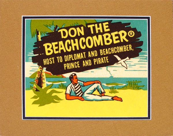 Don the Beachcomber Print Los Angeles Tiki Bar 1950s  