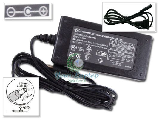 NEW 9V 3000mA 3A AC DC Converter Adapter Charger Power Supply Cord 