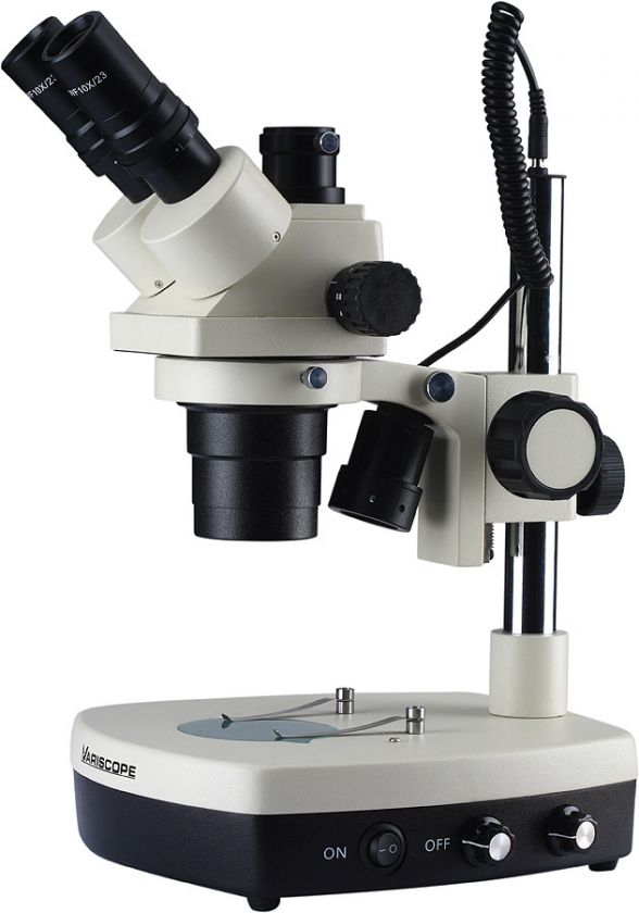 New Trinocular 8x 40x Stereo Zoom Microscope Lights  