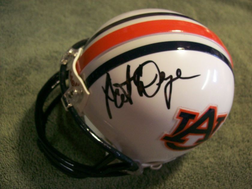 PAT DYE AUBURN TIGERS SIGNED MINI HELMET W/COA  