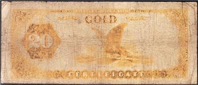 Nice Circ RARE 1882 $20 Garfield Gold Certificate  