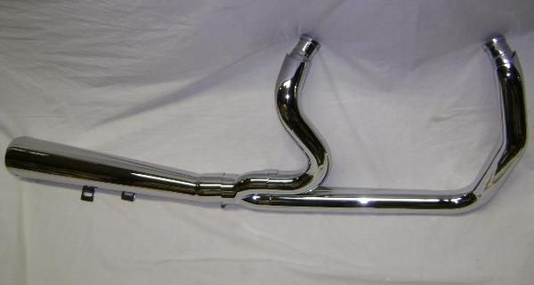 SANTEE TOMMY GUN 2 1 EXHAUST PIPE HARLEY SPORTSTER 04 0  