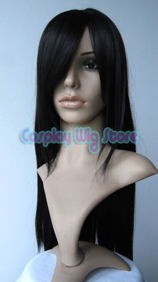 Final Fantasy VII Tifa Lockhart Long Black Cosplay Wig  