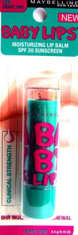 MAYBELLINE BABY LIPS MOISTURIZING LIP BALM~SPF 20~YOU CHOOSE FLAVOR 