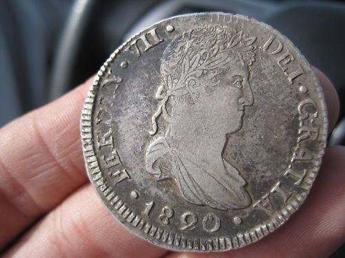 SPAIN EXTREMELY SCARCE 8 REALES 1820 DURANGO  