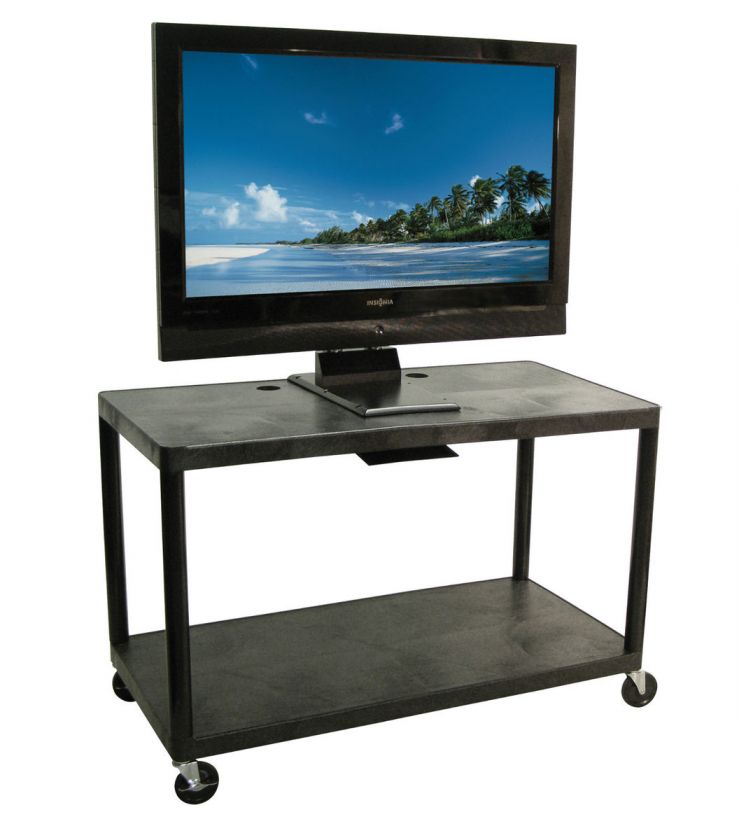 Luxor 2 Shelf 48 In Wide LCD TV Cart W/ Mount  