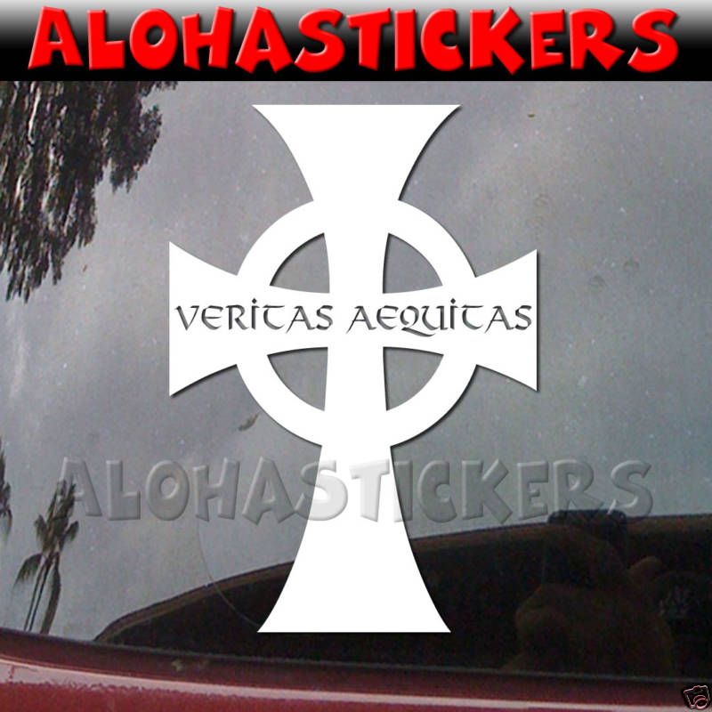 BOONDOCK SAINTS CROSS Vinyl Decal Window Sticker M240  