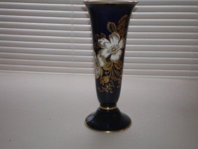 ALKA BAVARIA Fine Cobalt Blue Porcelain ROSALIND VASE  