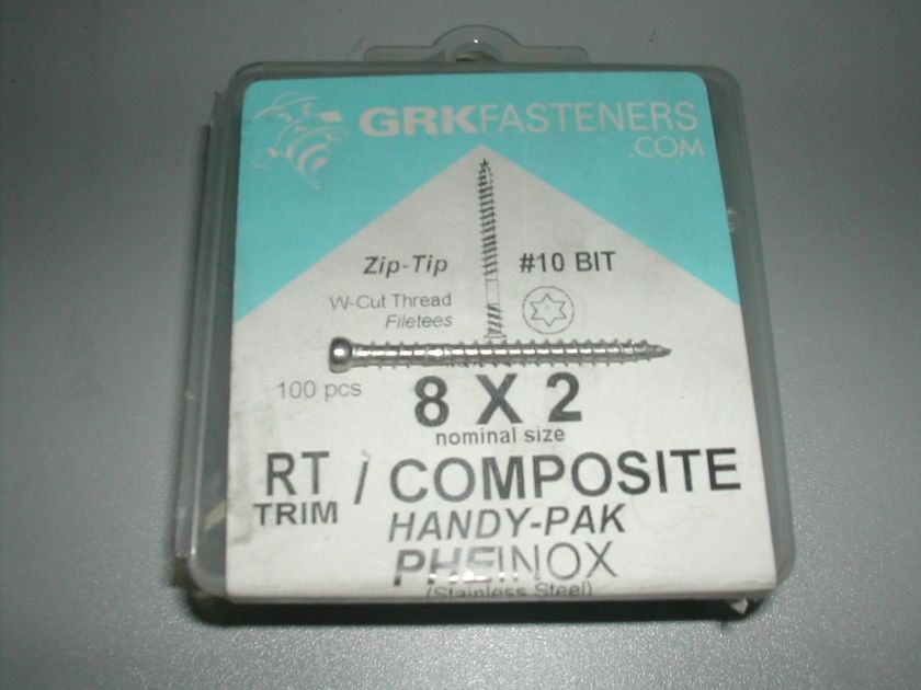 RT Composite™ Trim™ Head Screw 2 STAINLESS STEEL  