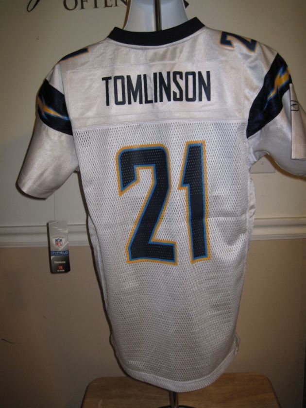 NEW Tomlinson Chargers YOUTH Large L 14 RBK Jersey *KX  