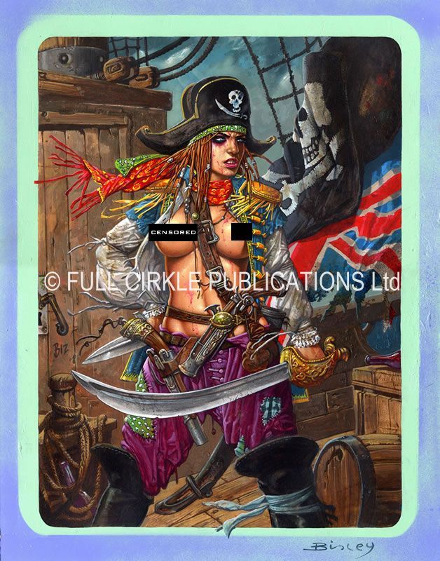 Simon Bisley Famous Women   MARY READ Original Art For Forthcoming 