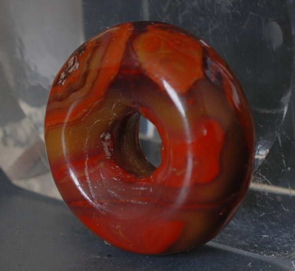 Description Chinese red Agate Sick Pendant Bless Safe BI Talisman