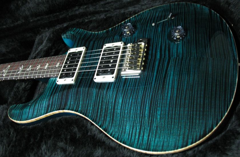 Paul Reed Smith Custom 24 Teal Black 10 Top Flame (Custom Finish) PRS 