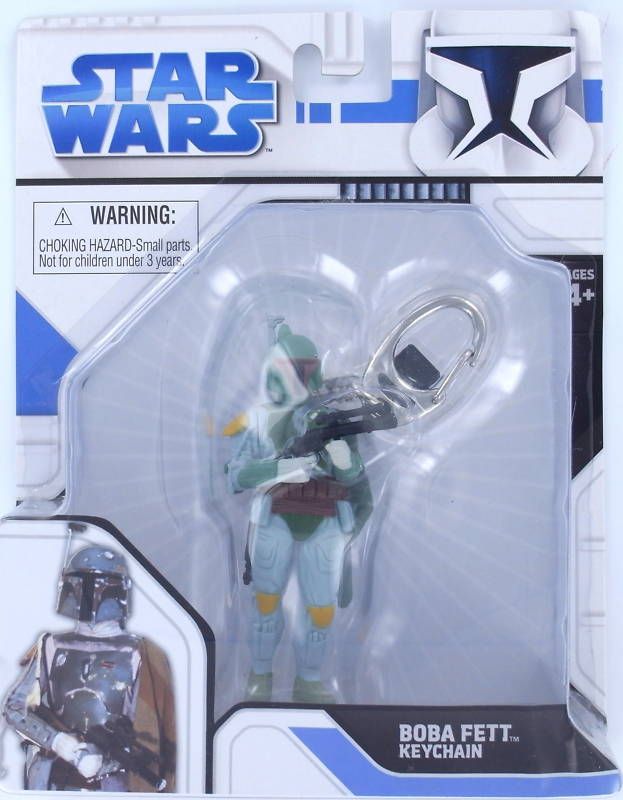 STAR WARS BOBA FETT Keychain Keyring Basic Fun S2 New  