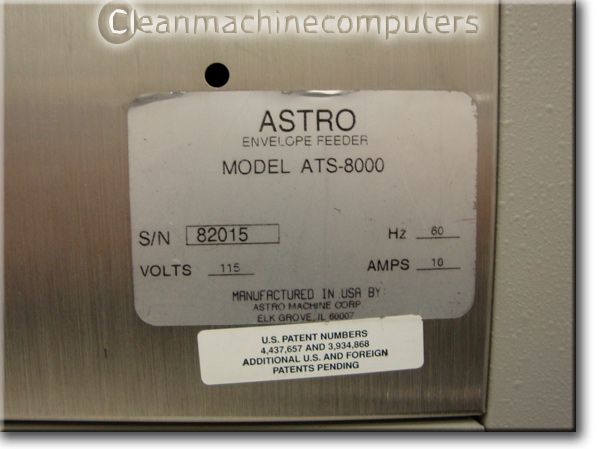 Astro 8000 Inline Tabber Wafer Sealer for 1 1/2 Inch Tabs (1.5 Tabs 