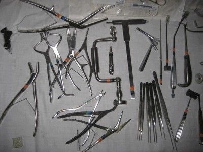 HUGE Lot of 85 Craniofacial Instruments Surgical SurgeryTools  