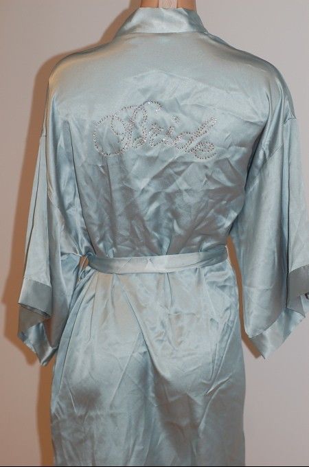 Victoria Secret BLING BRIDAL Bride SEXY Satin Robe M/L  